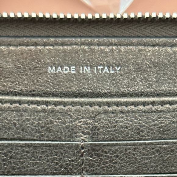 RARE Chanel Camellia Flower Long Zippy Wallet Metallic Silver - Picture 12 of 15